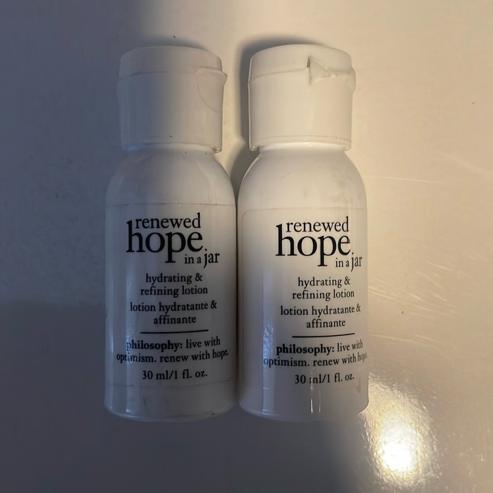 2 X Philosophy Renewed Hope In A Jar Hydrating & Refining Lotion 1 Oz